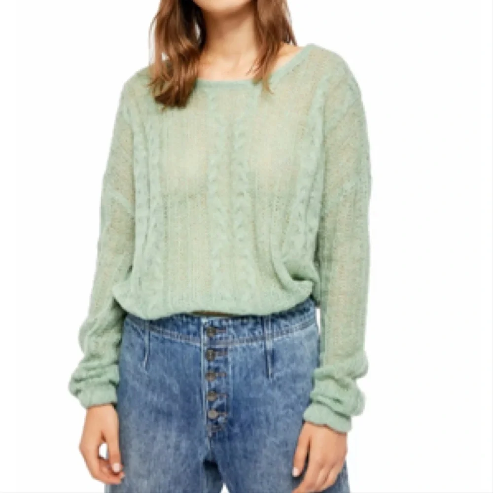 🌸New🌸 Free People Angel Sweater Green Small NWT